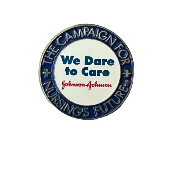 Vintage Johnson & Johnson Dare to Care Campaign for Nursing's Future Lapel Pin t - Picture 1 of 3
